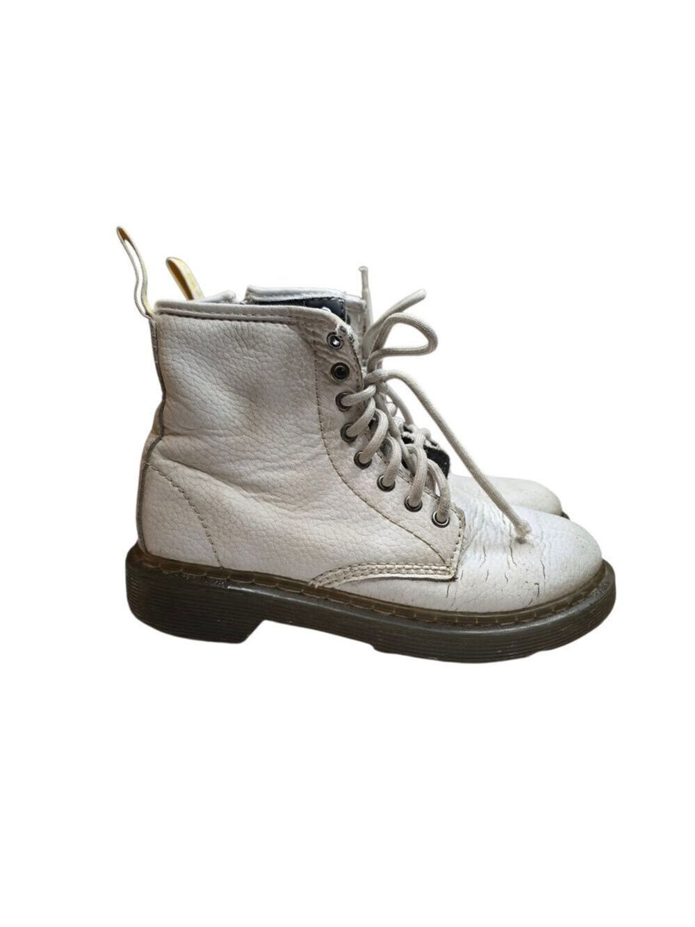 Dr. Martens Kids White Boots Size 1